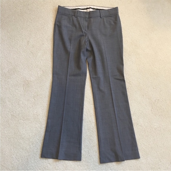 Theory 96 % wool gray dress pants, slacks slightly flared size 10 - Picture 1 of 11